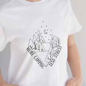 Mountain Camping Tee, Outdoors Graphic T-Shirt for Nature Lovers, Adventure Shirt, Camping Gift, Hiking Apparel, Nature Lover Shirt, Camping