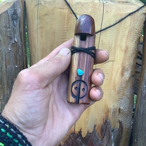 Bird Whistle Wooden handmade Flute. AKA Laughing Horse Call
