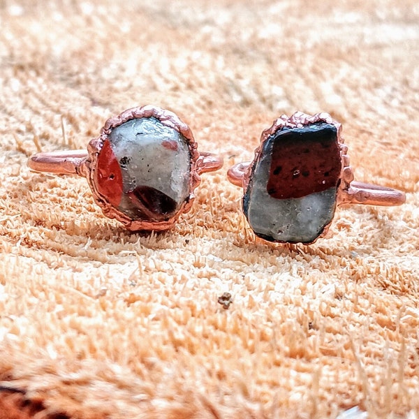 Electroformed Copper Pudding Stone Ring