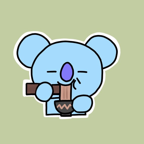 Bts Koya Sticker Bt21 Handmade Stickers Etsy 日本