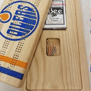 Planche de Cribbage Oilers d'Edmonton 2 pièces image 6