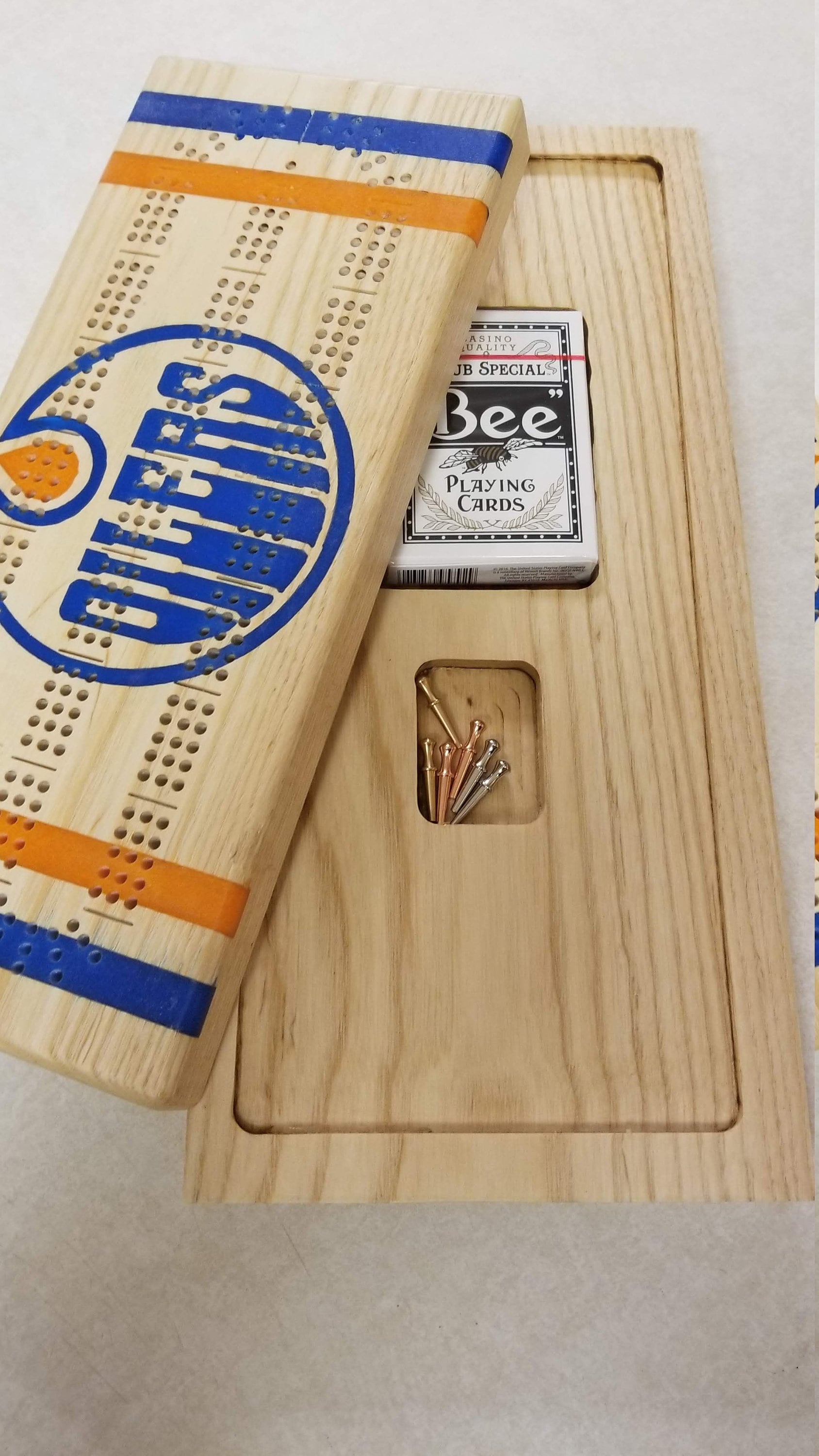 Cribbage Board Edmonton Oilers 2pc Etsy Canada