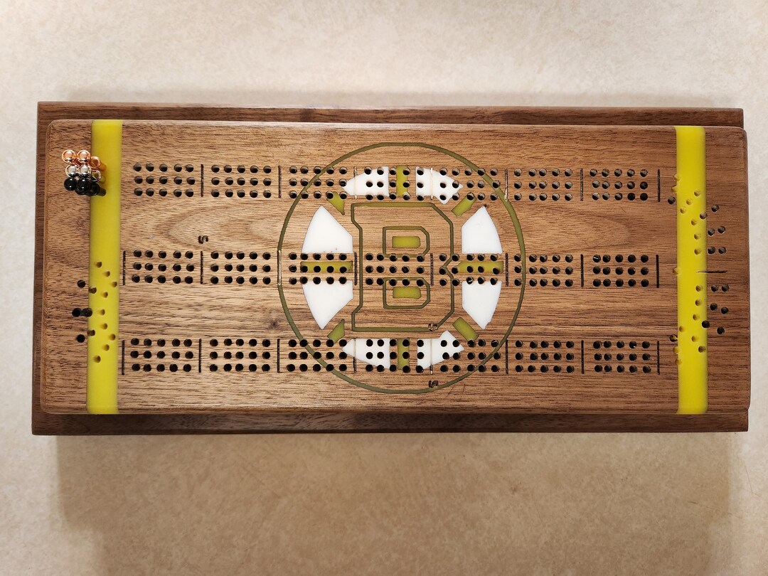 Cribbage Board Boston Bruins 2pc Etsy