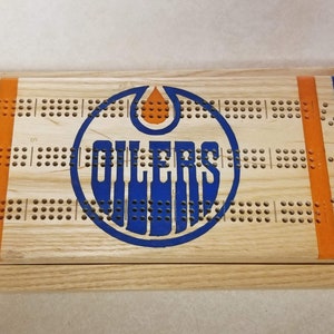 Planche de Cribbage Oilers d'Edmonton 2 pièces image 7