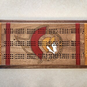 Tabuleiro de Cribbage - Ottawa Senators (2pc)