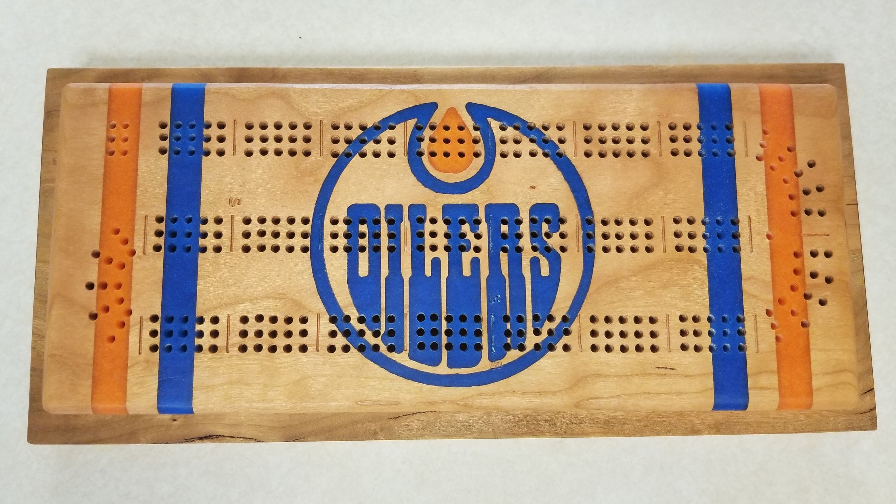 Cribbage Board Edmonton Oilers 2pc Etsy Canada
