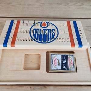 Planche de Cribbage Oilers d'Edmonton 2 pièces image 4