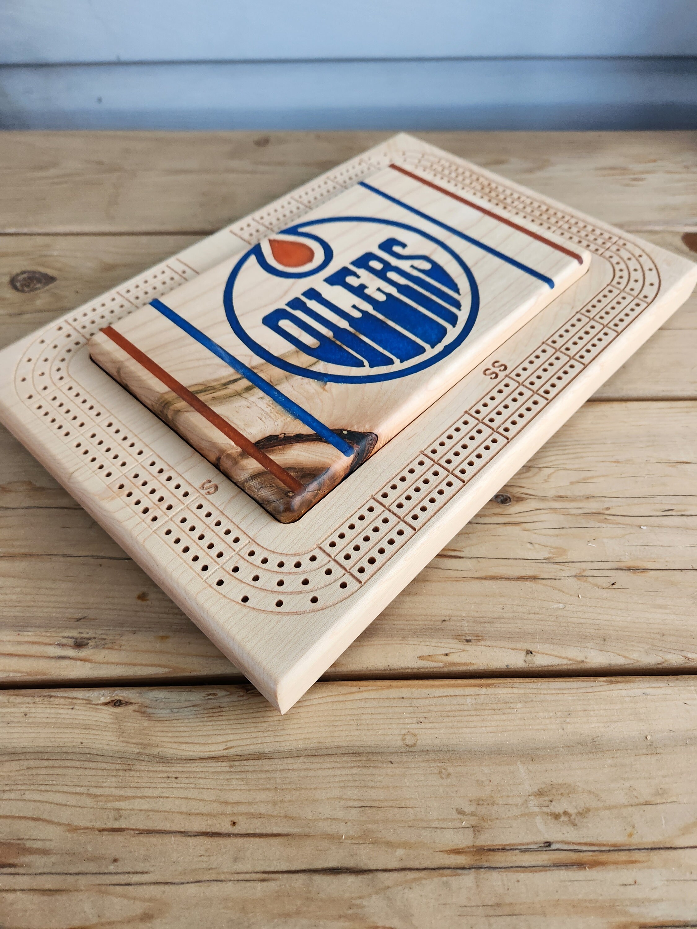 Cribbage Board Edmonton Oilers Etsy