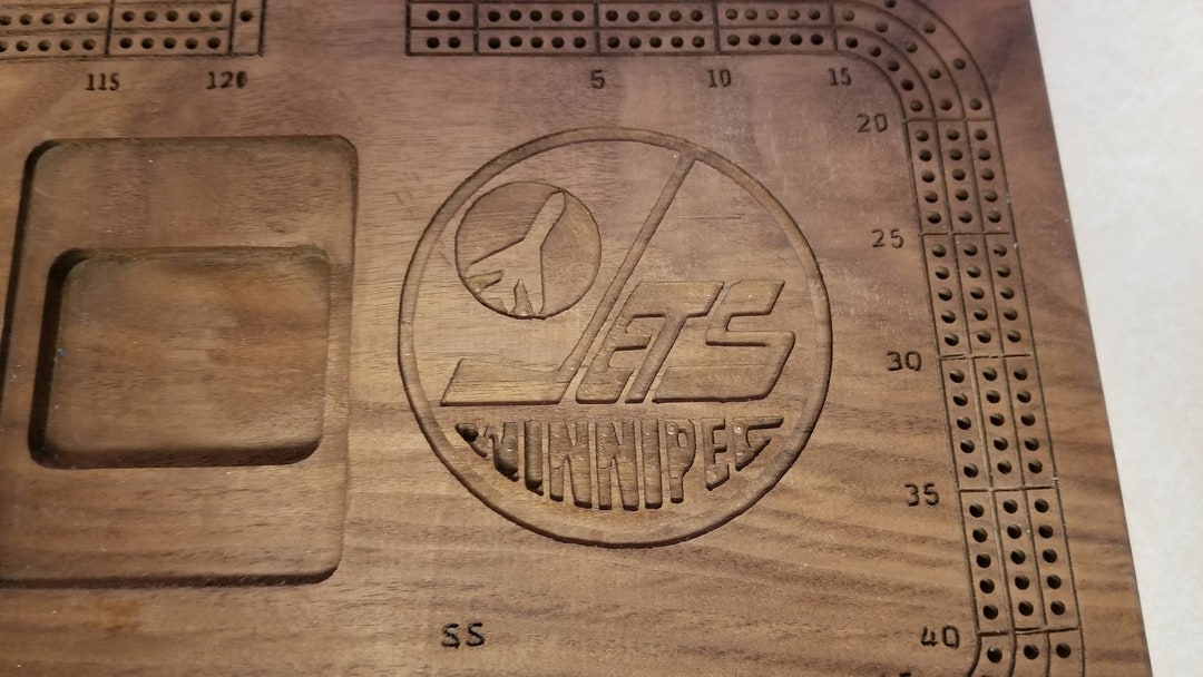 Cribbage Board Winnipeg Jets Etsy