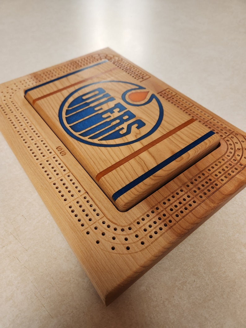 Cribbage Board Edmonton Oilers Etsy