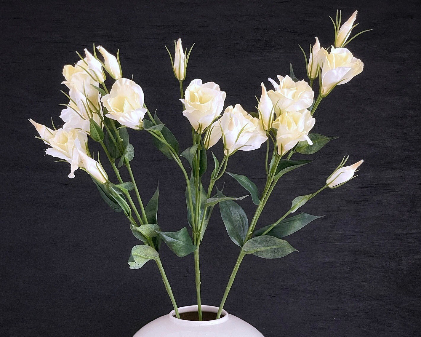 Cream Lisianthus Artificial Stems a set of 3 Faux/Artificial Etsy