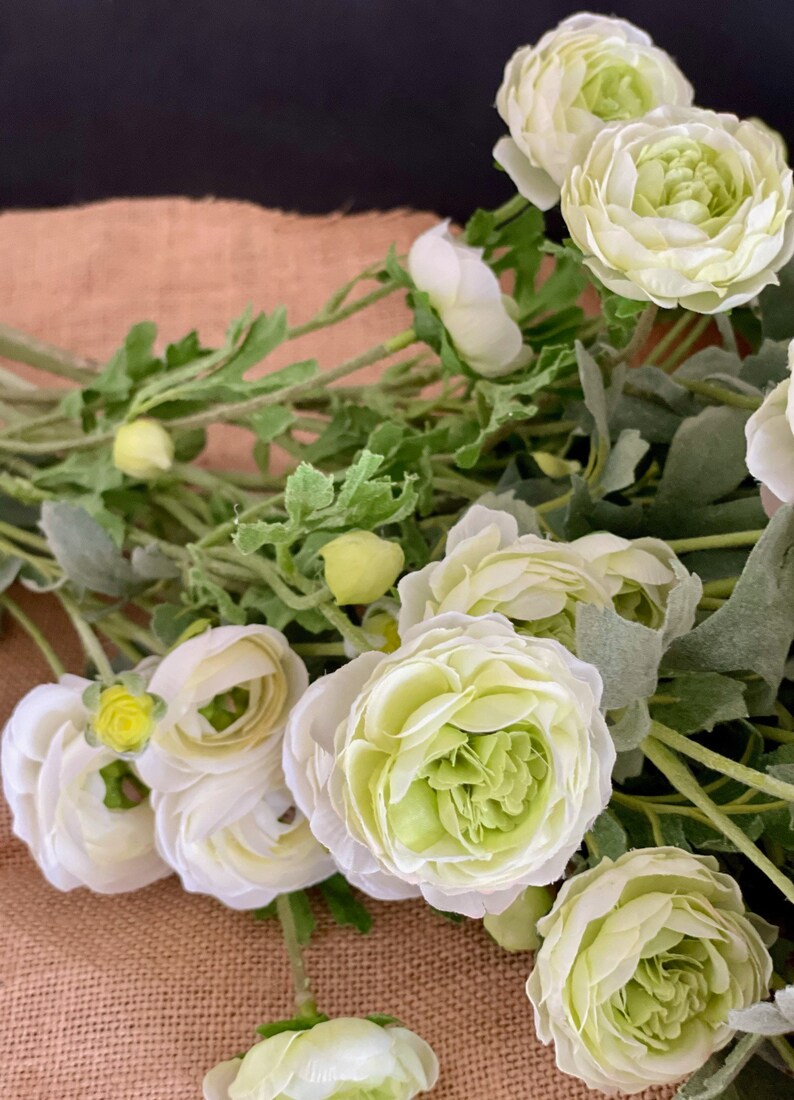 Artificial Ranunculus Stems. Faux flower stems / faux flowers. Etsy