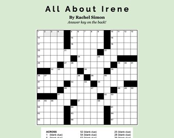 Custom Crossword | Etsy