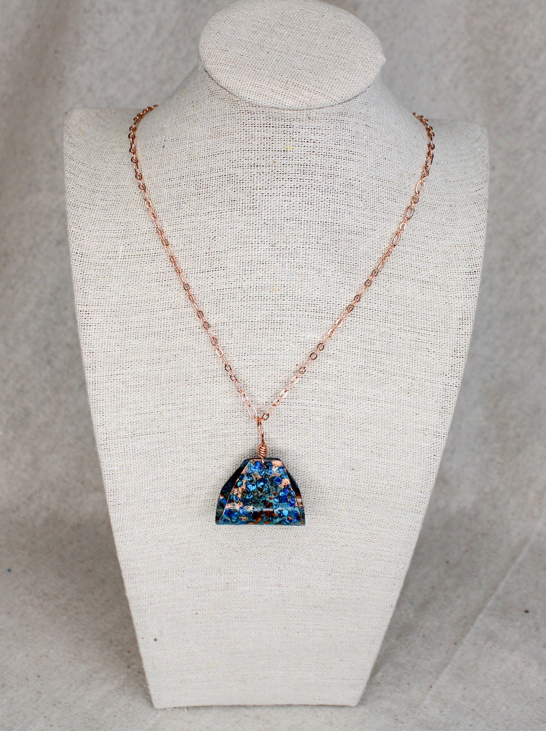 Blue Patina Copper Pendant, Copper Jewelry, Copper Necklace - Etsy