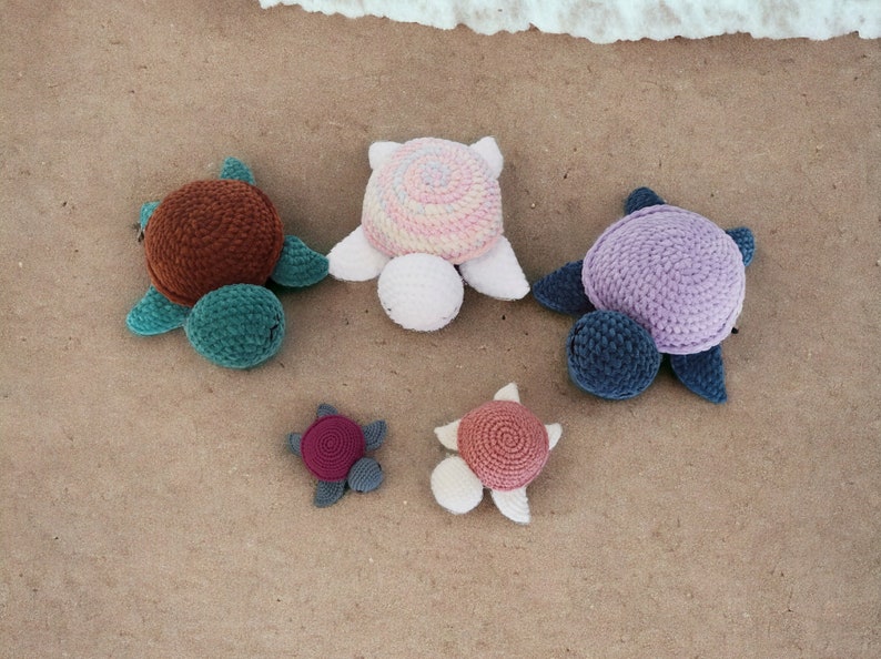 modèle au crochet tortue, instructions tortue amigurumi, modèle peluche tortue en français, tutoriel PDF français à télécharger, artisanal image 6