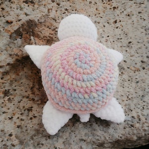 modèle au crochet tortue, instructions tortue amigurumi, modèle peluche tortue en français, tutoriel PDF français à télécharger, artisanal image 5