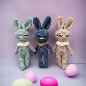 My little crochet rabbit - crochet pattern tutorial PDF French to download handmade amigurumi pattern