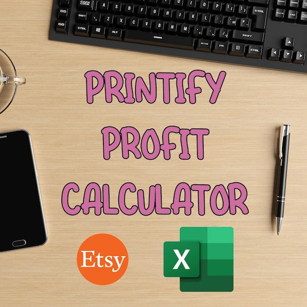 Simple Printify Profit Calculator Spreadsheet Instant Download - Etsy Profit Calculator | Profit Spreadsheet | Printify Profit Spreadsheet