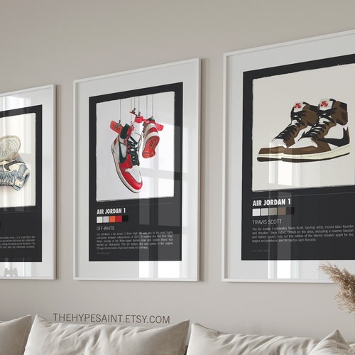 Hypebeast Modern Art Sneaker Poster Set of 3 Sneaker - Etsy