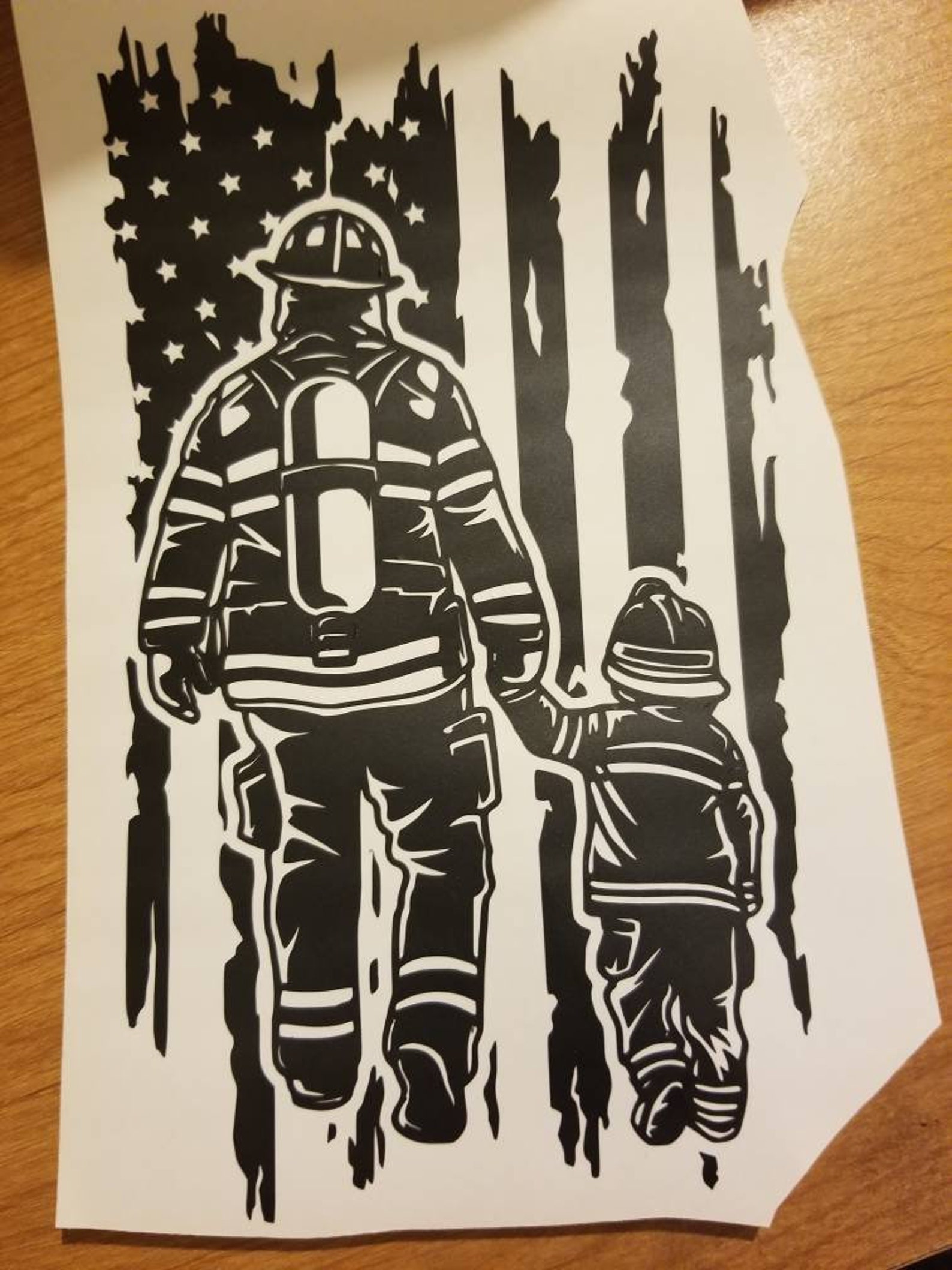 FireFighter Decals Etsy