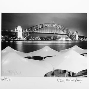 Australia, Sydney Harbour Bridge at Night, mounted darkroom print