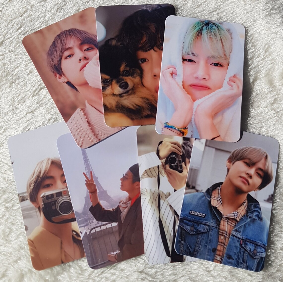 Kim Taehyung V WInter Bear Photocard set 7pcs | Etsy