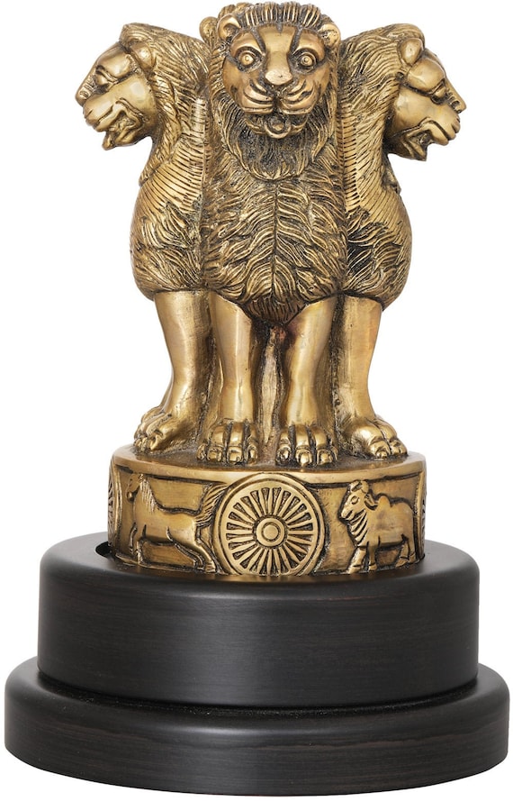 Arihant Craft® Ashok Pillar Statue Ashok Stambh Sculpture Showpiece Hand  Work 6 Inch brass, Gold - Etsy