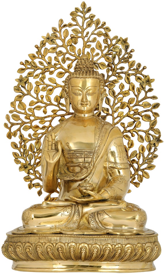 20 Superfine Gautam Buddha Preaching Under Bodhi Tree Brass Handmade Made  in India - Etsy Canada