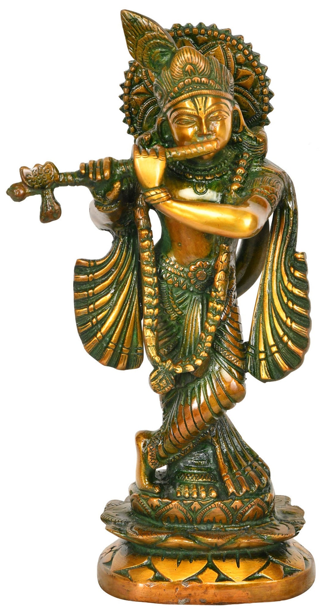 Buy 11 Murli Krishna in Brass Handmade Made in India Online in