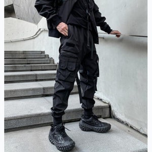 Techwear Pants Paratrooper Style Japanese Cyberpunk Harajuku Techwear ...