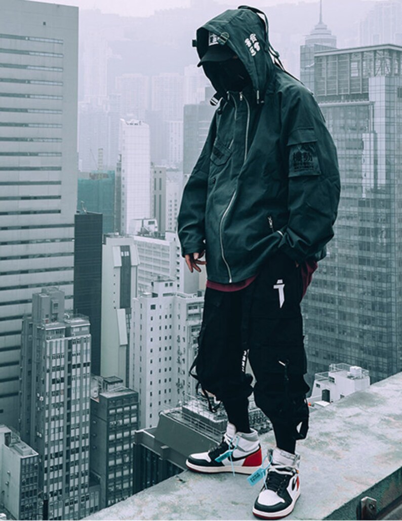 Techwear Cargo Pants Cyberpunk Harajuku Style Etsy Canada