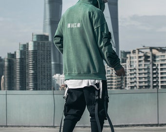 Japanese Cyberpunk Techwear Hoodie Dark Functional Harajuku Wind Jacket