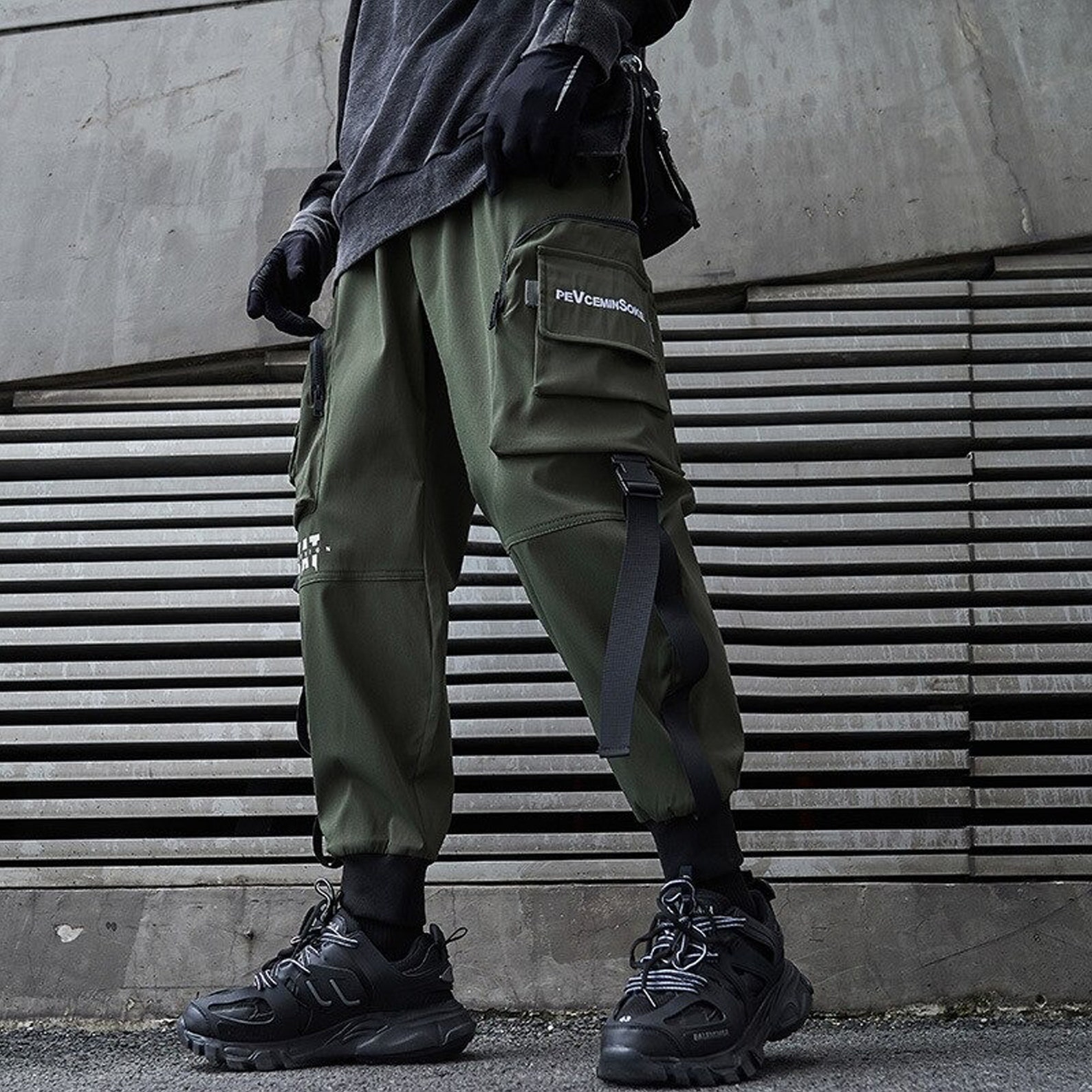 Techwear Cargo Pants Loose-fitting Cargo Joggers Cyperpunk - Etsy