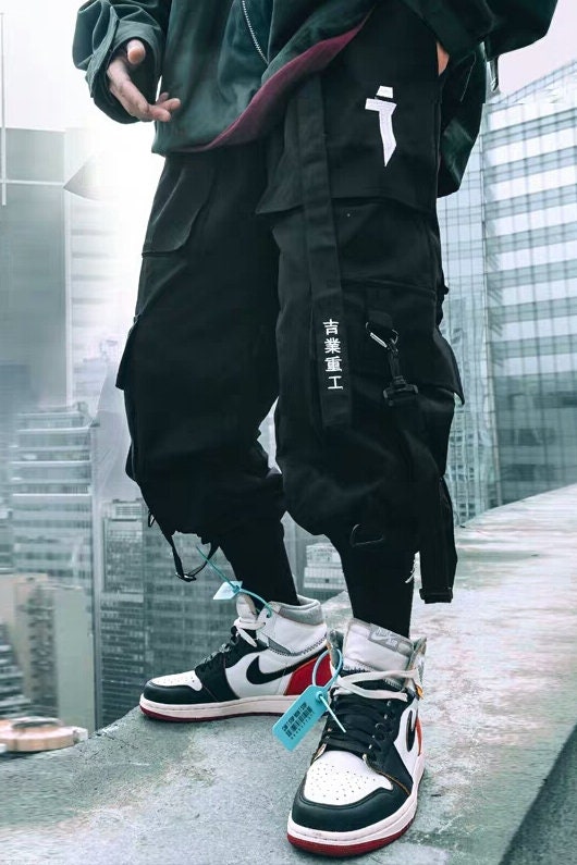 Techwear Cargo Pants Cyberpunk Harajuku Style - Etsy Canada