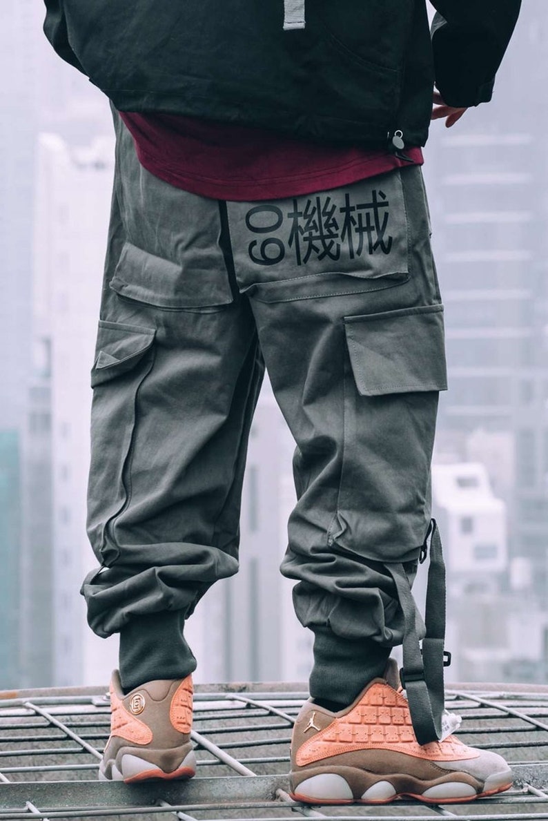 Techwear Cargo Pants Cyberpunk Harajuku Style Etsy Canada