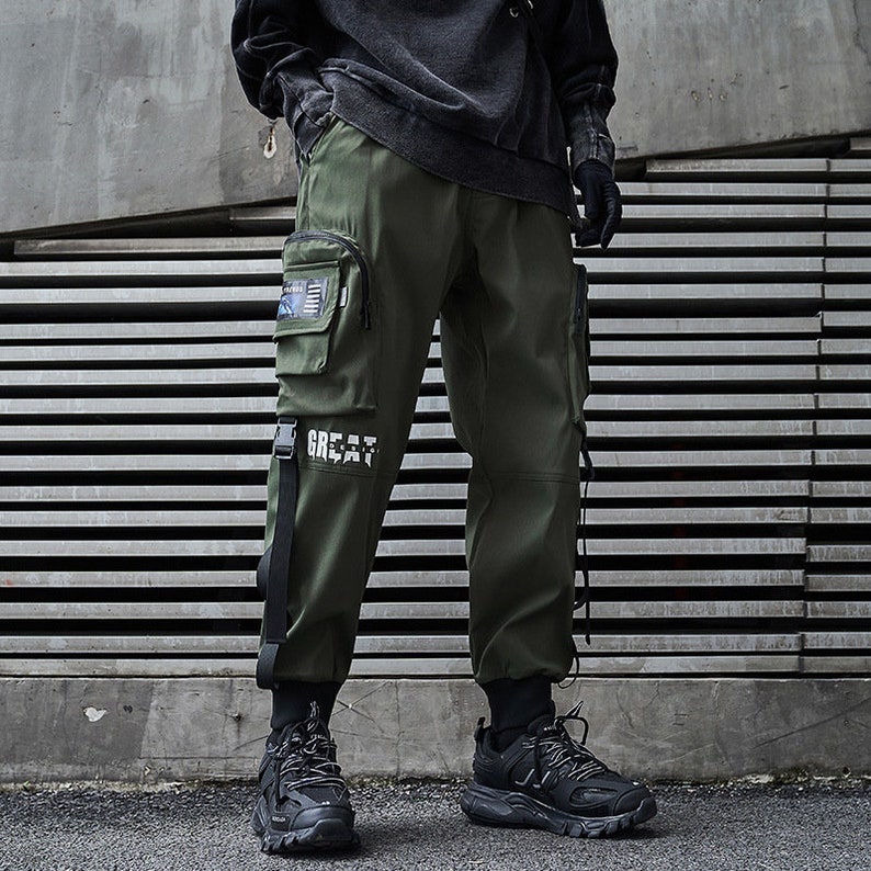 Techwear Cargo Pants Loose-fitting Cargo Joggers Cyperpunk - Etsy