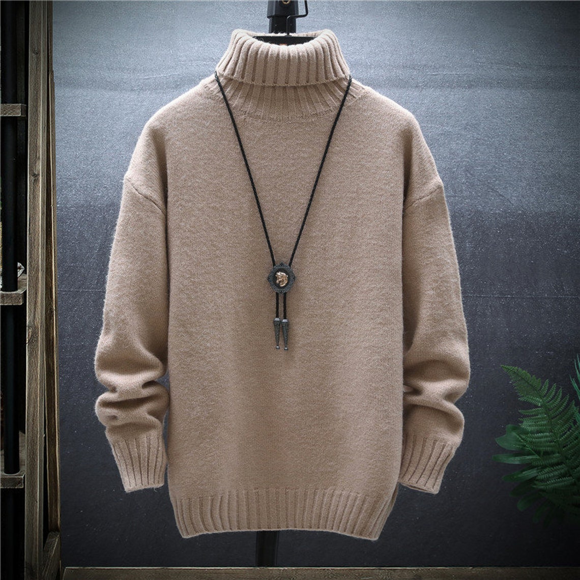 Japanese Turtleneck Sweater Velvet Sweater Minimalist Harajuku - Etsy