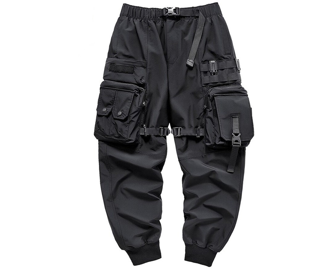 Japanese Cyberpunk Cargo Techwear Pants Paratrooper Japanese Harajuku ...