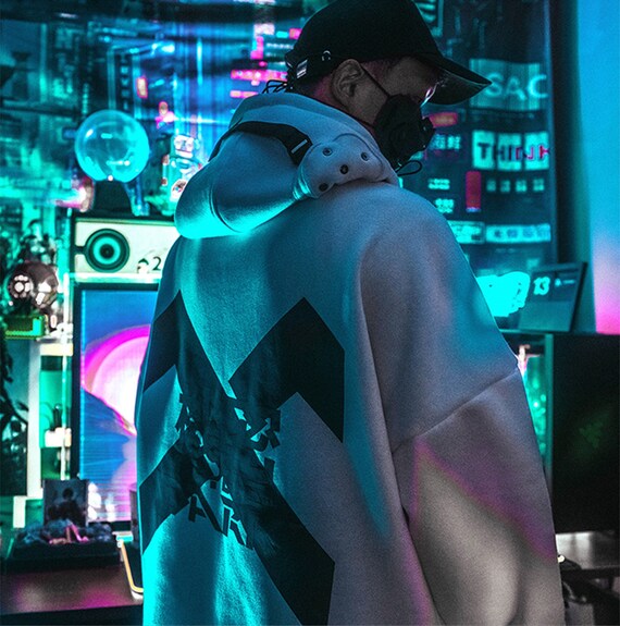 Spacesuit-inspired Cyberpunk Techwear Hoodie Harajuku - Etsy Ireland