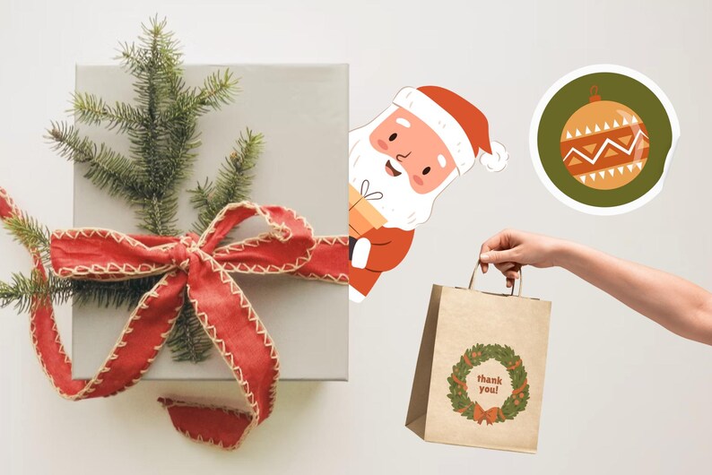 Christmas Clipart in PNG and SVG Format. Cute Planner Stickers With ...