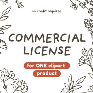 Commercial License for Clip Art ~ NO Credit required