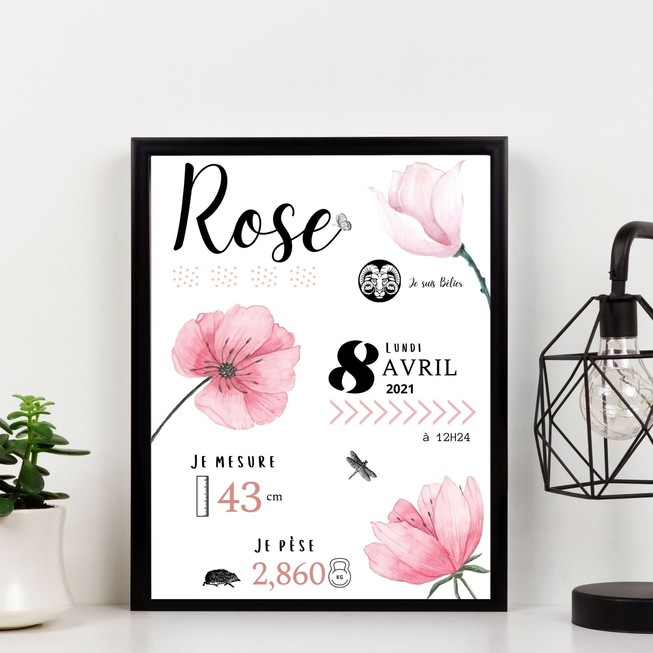 Affiche de Naissance Personnalisé