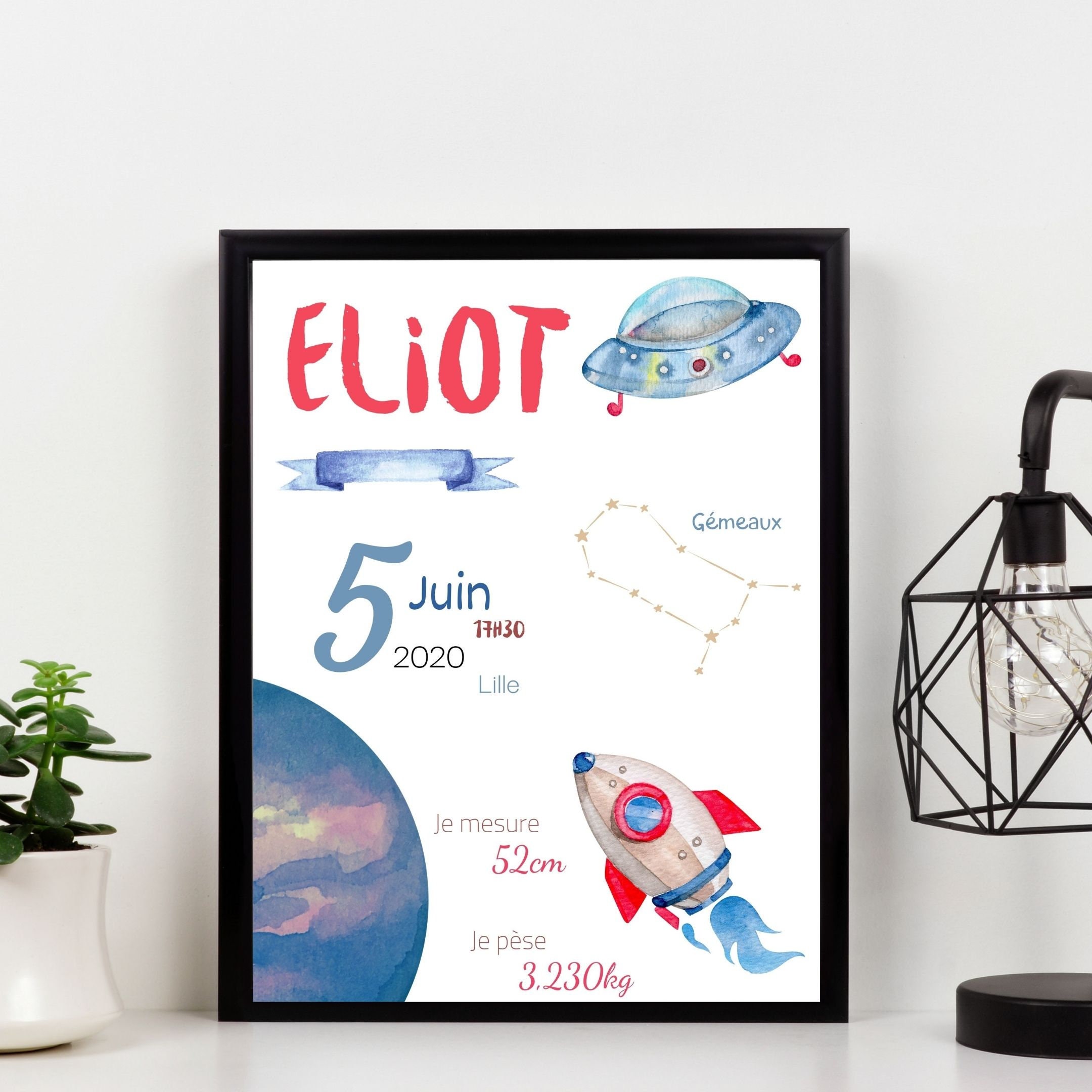 Affiche de Naissance Personnalisé