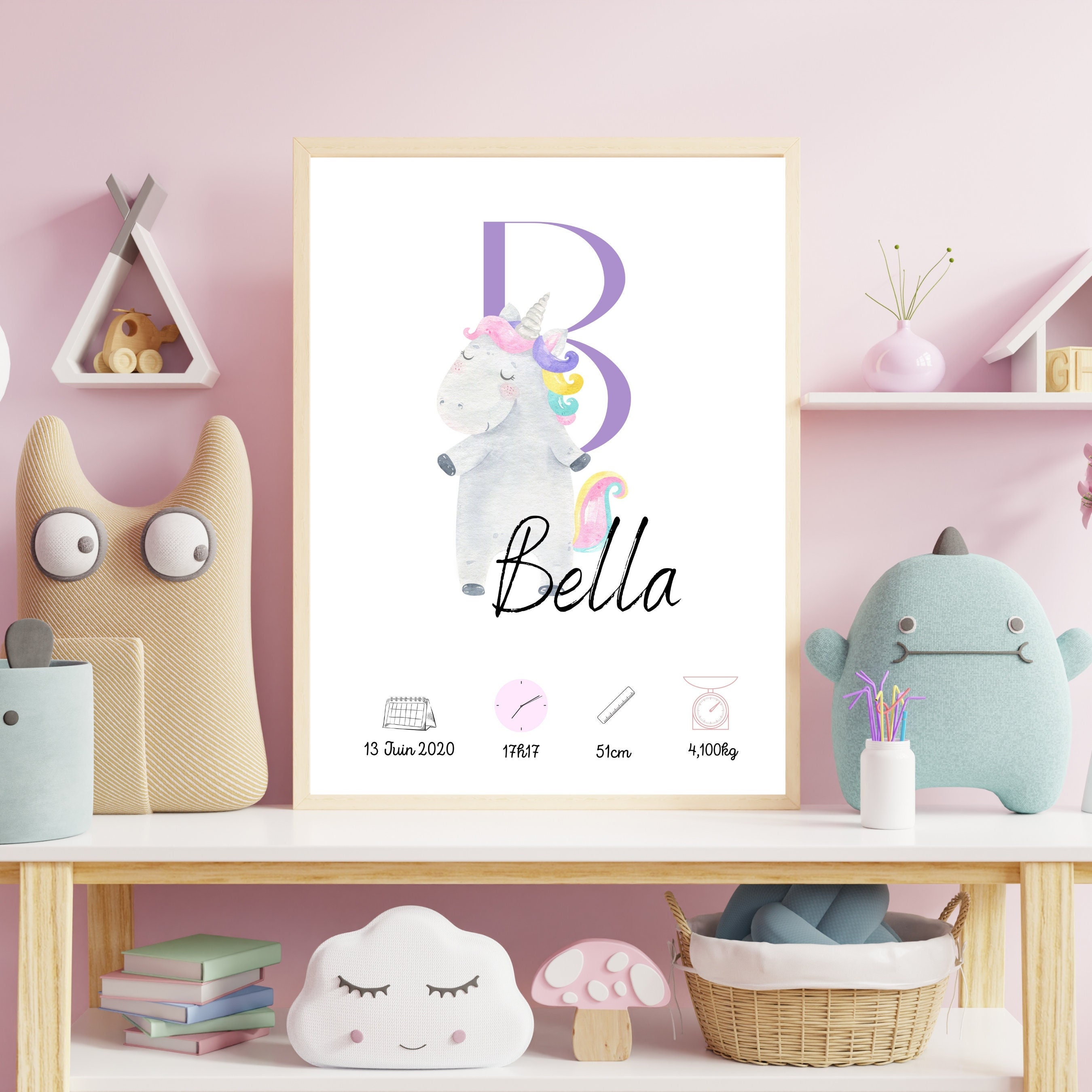 Affiche de Naissance Personnalisée