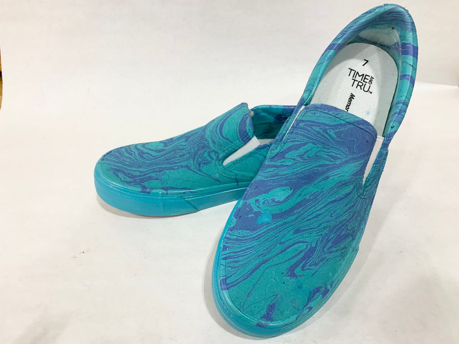 Hydro Dipped Shoes Slides Multicolor Custom Personalized