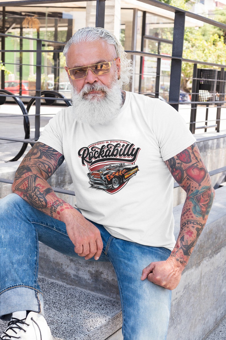 50s Outfits for Men | 1950s Costume Ideas for Guys Hotrod T-Shirt Rockabilly Car Enthusiast Muscle Car American Muscle Gift Hot-Rod Shirt Old School $21.99 AT vintagedancer.com