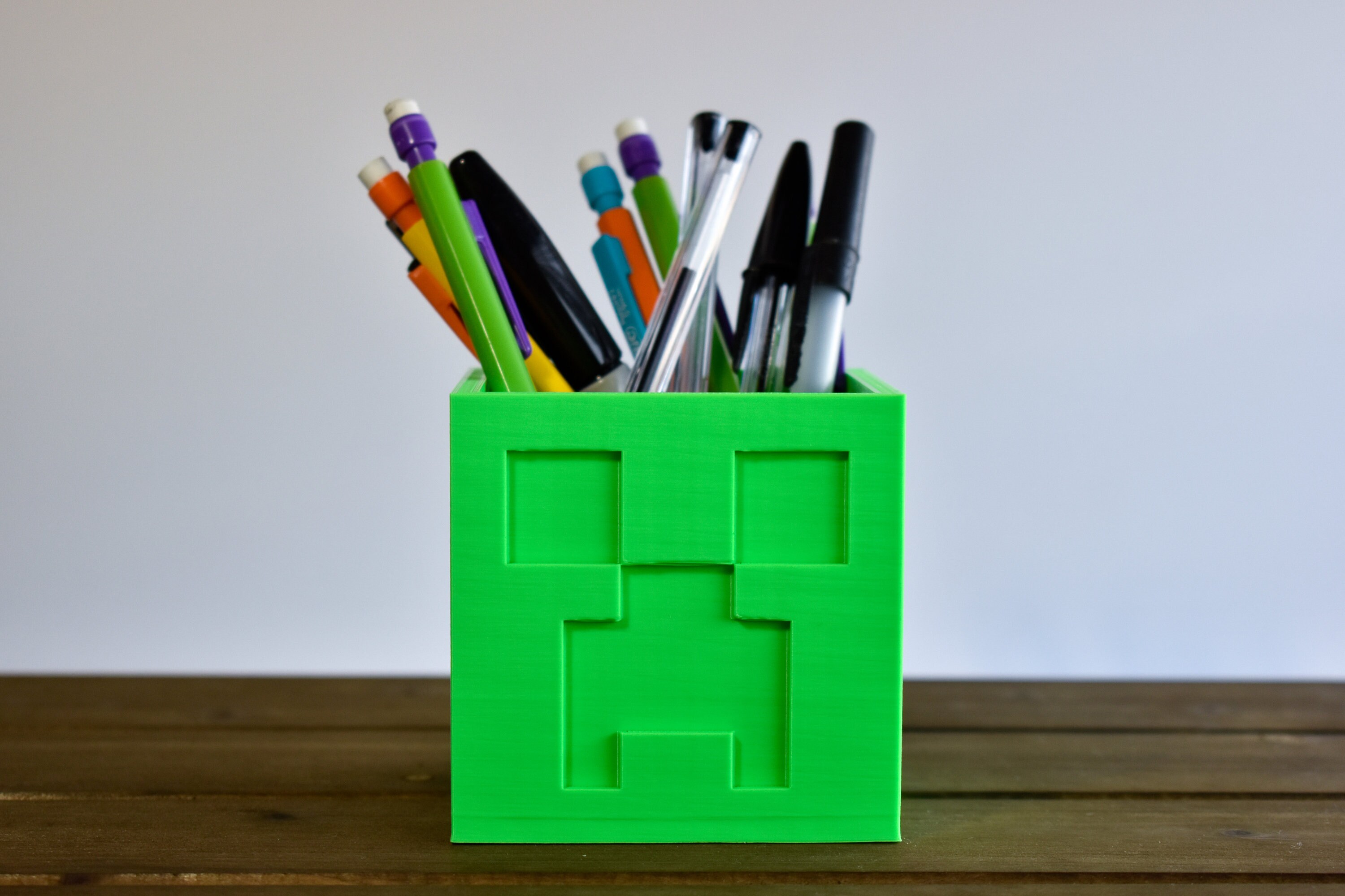 Creeper Plant Pot Minecraft Etsy