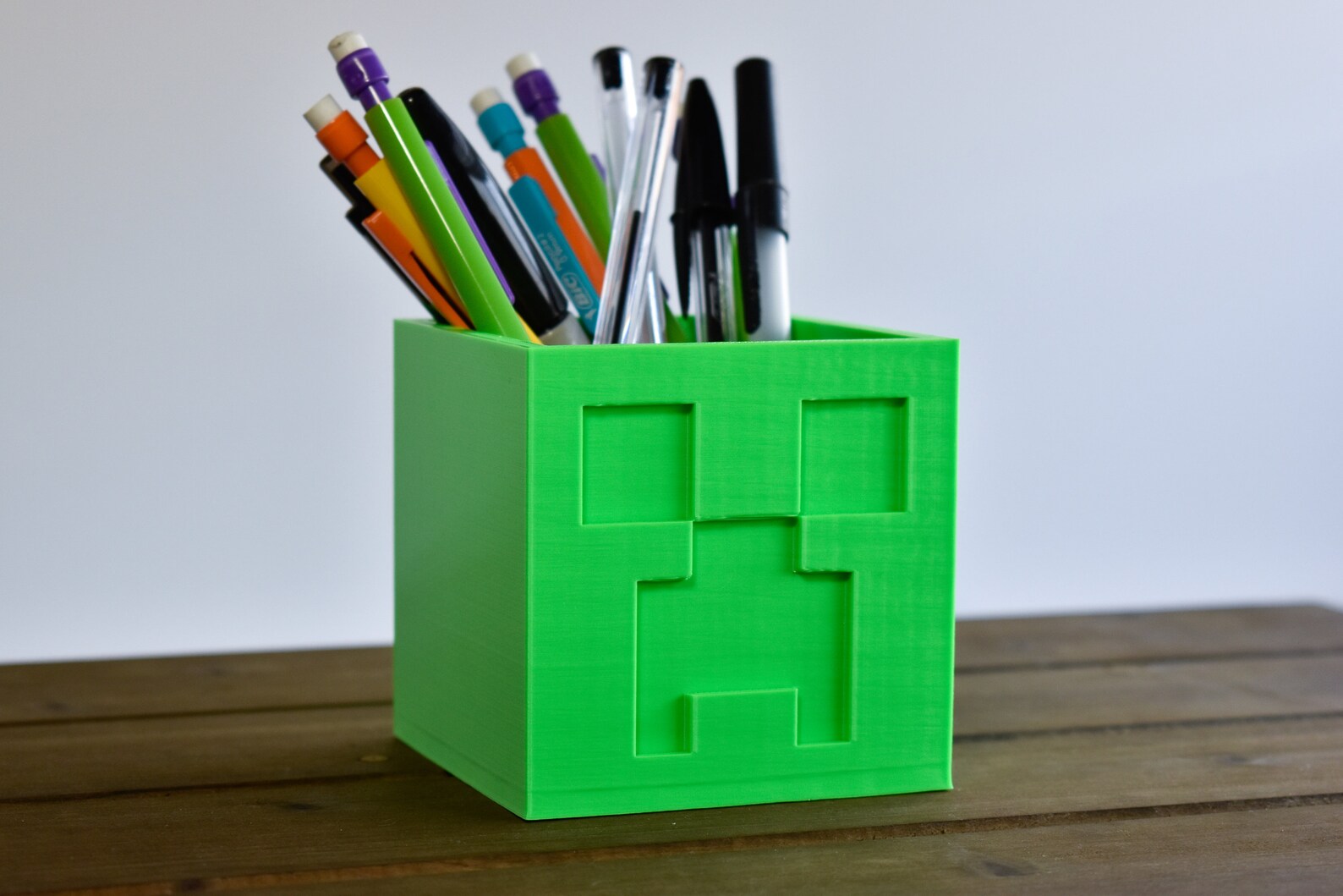 Creeper Plant Pot Minecraft Etsy