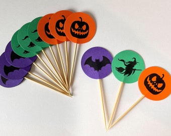 Halloween Cupcake Toppers / Food Pics (12pc)