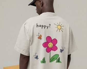 blossom | the state of flowering | happy? | unisex oversized tshirt